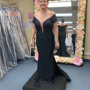 Jessica Angel black gown